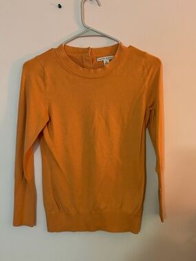 Banana Republic Orange Lightweight Crewneck Sweater